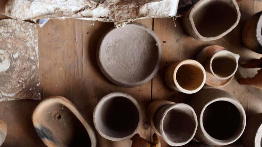 Kigali: Traditional Kubumba Pottery Making with Local Women - The coffee shop and gallery setting