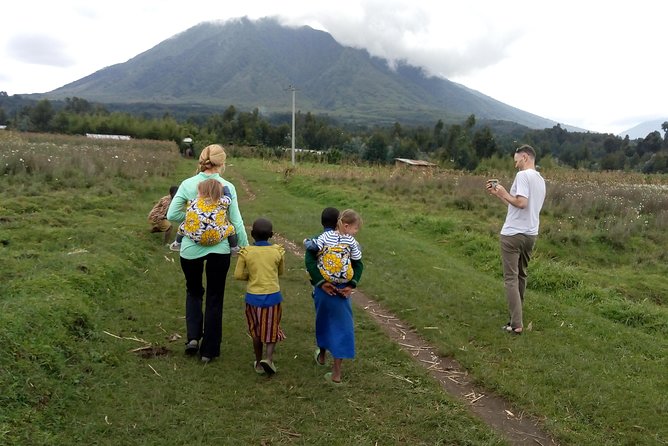 Scenic walk around volcanoes - Rural villages are part of the main attraction